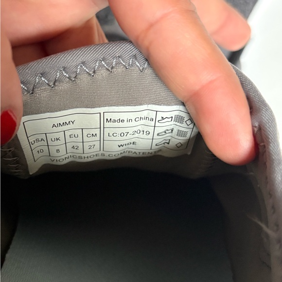 Vionic Gray Sneakers with Adjustable Straps - Picture 12 of 14